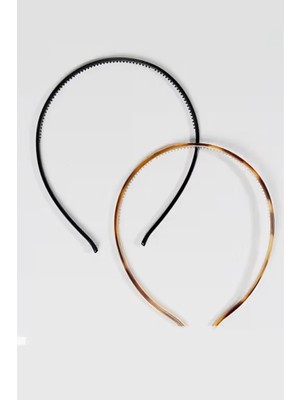 New Obsessions 2'li Plastik Düz 8 mm Ince Taç