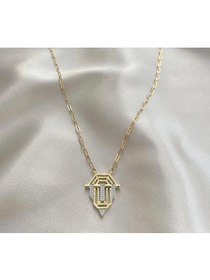 Gözde Aksesuarım Gold Serenay Kolyesi Çelik