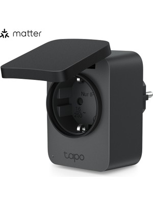 Tp-Link Tapo P410M | Matter Sertifikalı Akıllı Dış Mekan Wi-Fi Priz | Enerji Izleme ve Güneş Paneli Takibi | IP54 Su Geçirmez | Sesli Kontrol | Zamanlama ve Evde Yok Modu | 10 Kat Uzun Röle Ömrü