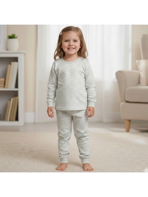 Bebolly Uzun Kollu Mevsimlik Pamuklu Çocuk Pijama Takımı Baskı Desenli