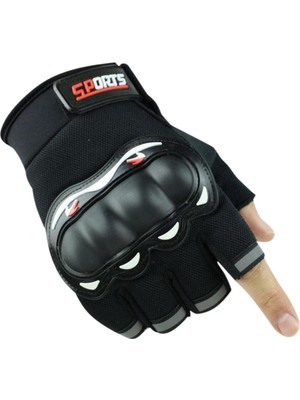 Savex Kemik Taktikal Eldiven - Savage - Sports - Siyah (1109)