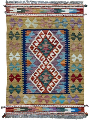 Cicim Halı El Dokuma Etnik Kilim 63X93 cm