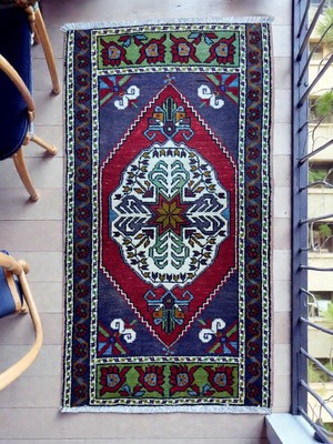 Cicim Halı El Dokuma Anadolu Halı 54X100 cm