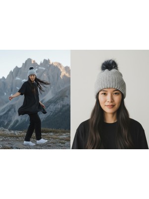 Pitaya Sanat El Yapımı Gri Bere