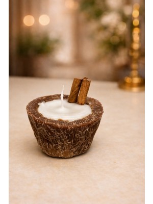 Kahve Kokulu Hindistan Cevizi Şeklinde Dekoratif Kahve Kokulu Mum