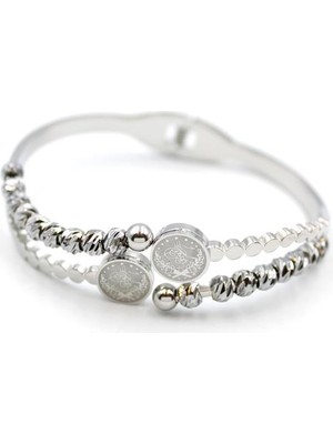 Ne Verelim Size Tuğra Dorika Bilezik - Gümüş