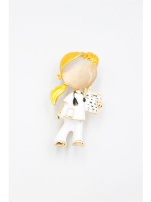 Ne Verelim Size Hemşire Doktor Broş - Sarı