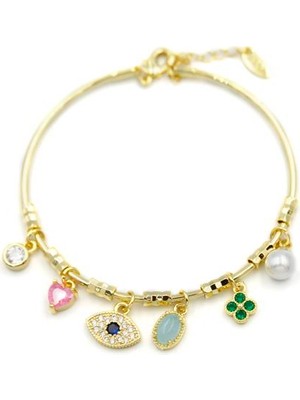 Ne Verelim Size Göz Charmlı Bilezik - Altın