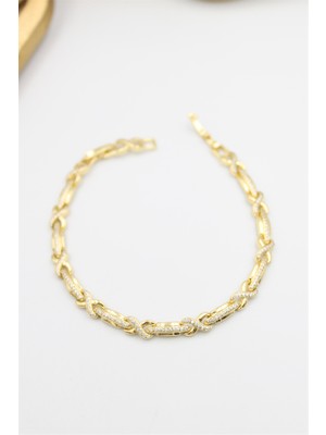 Ne Verelim Size Taşlı Xuping Bileklik - Altın