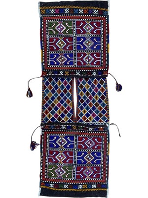 Cicim Halı El Dokuma Konya Yörük Kilim Heybe 53X155 cm