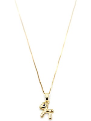 Ne Verelim Size Peluş At Figürü Kolye - Altın