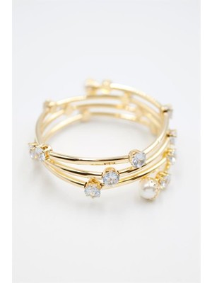 Ne Verelim Size Taşlı Bilezik - Altın