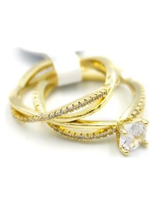 Ne Verelim Size Taşlı Tek Taş Yüzük - Altın