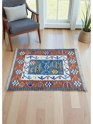 Cicim Halı El Dokuma Ege Buğday Başak Kilim 85X119 cm