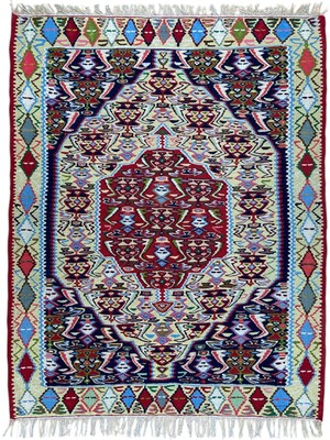 Cicim Halı El Dokuma Anadolu Kilim 83X112 cm
