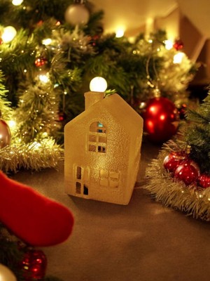 PremiumPort Alev Efektli LED Mum, Işıklı Yılbaşı Mini Ev Dekorasyonu