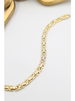 Ne Verelim Size Taşlı Xuping Bileklik - Altın