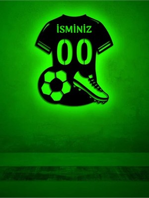 PremiumPort Isimli Forma LED Işıklı Tablo, Modern ve Şık Tasarım, Dekoratif Kullanıma Uygun