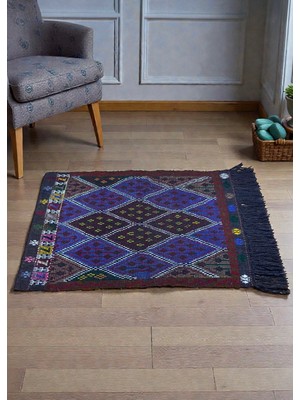 Cicim Halı El Dokuma Yörük Cicim Kilim 82X136 cm