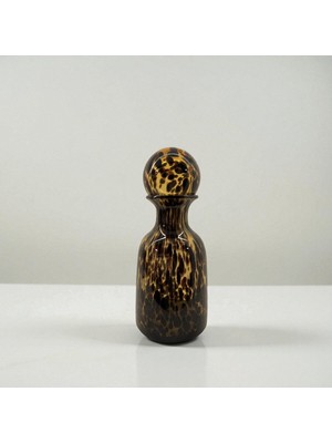 Qua Home Cien Cam Vazo Leopar Detaylı 14X14X32 cm