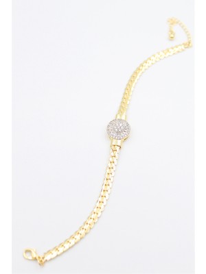 Royaleks Taşlı Vip Bileklik - Altın