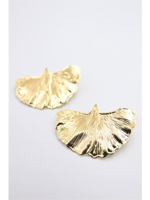 Royaleks Yaprak Küpe - Altın