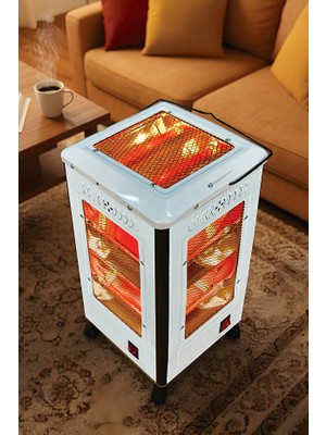 Mobee Quartz Isıtıcı 5 Yönlü Isıtma Enerji Tasarruflu Kuvars Tüp Taşınabilir Tasarım Elektrikli Isıtıcı