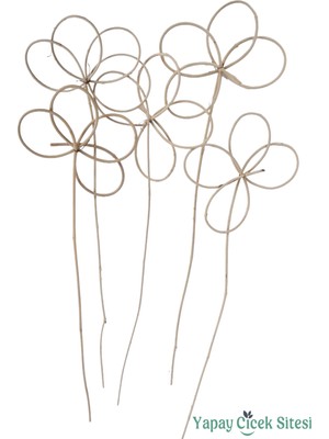 Yapay Çiçek Sitesi Kuru Çiçek Lata Ay Çiçeği 45 cm 5li