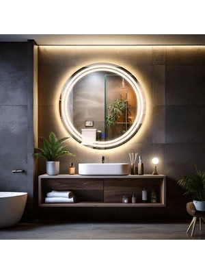 PremiumPort Luna Led'li Kumlamalı Dokunmatik Banyo ve Lavabo Aynası