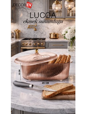 Decorev Kapaklı Ekmek Saklama Kutusu – Şeffaf Tasarım, Hijyenik ve Uzun Süre Tazelik