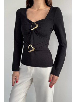 Gülseli Kadın Tokalı Bluz P-00020352