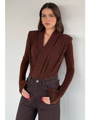 Gülseli Kadın Simli Zıbınlı Bluz P-00020354