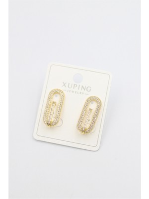 Royaleks Taşlı Küpe - Altın