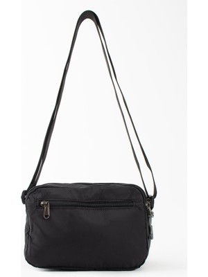 Özer 6024-SANMORRIS Kadın Suya Dayanıklı Paraşüt Kumaş 4 Gözlü Çapraz Askılı Oval El ve Omuz Çantası