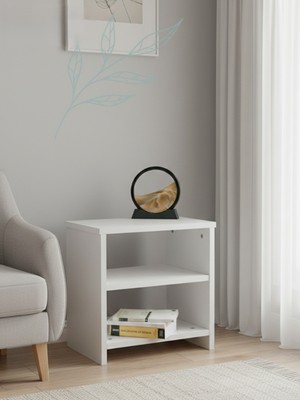 Sarenzo Basic Komodin (Beyaz Renk)