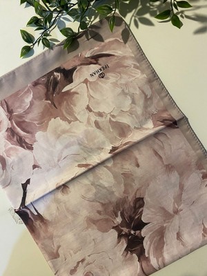 İpekhan Şakayık Desen Ince Pamuk Şal