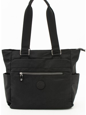 ÖZER-4003 Sanmorris Suya Dayanıklı Saten Kumaş Çapraz Askılı Kadın El ve Omuz Çantası