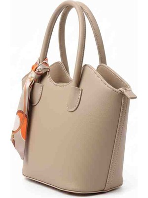 Linas Collection Kadın Fular Detaylı El ve Omuz Çantası