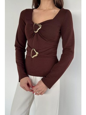 Gülseli Kadın Tokalı Bluz P-00020352