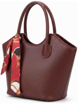 Linas Collection Kadın Fular Detaylı El ve Omuz Çantası