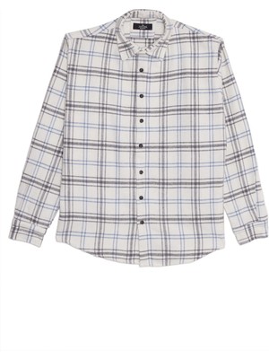 Tudors Erkek Relax Fit Rahat Kesim Kışlık Kareli Oduncu Gömlek