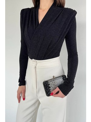 Gülseli Kadın Simli Zıbınlı Bluz P-00020354