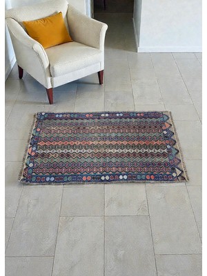 Cicim Halı El Dokuma Konya Cicim Kilim 52X94 cm