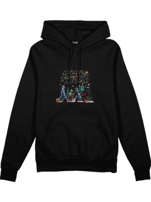 The Lucid Lab Star Wars Abbey Road Walk Oversize Hoodie - Siyah