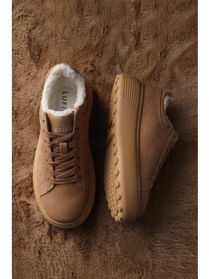 Lufian Zenya Kadın Sneaker Ayakkabı Deve Tüyü