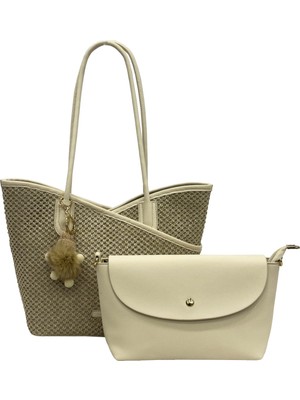 Kriste Bell Kadın Çanta Hasır Bej 26763-H