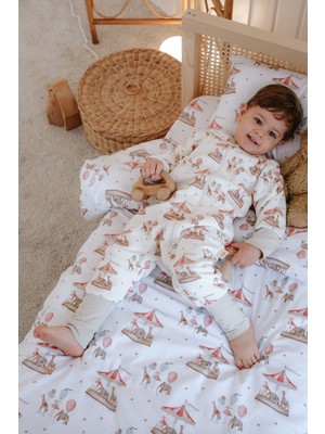 Lollie Baby&Kids 1.5 Tog Bebek Çocuk Uyku Tulumu ,%100 Pamuk - Atlı Karınca