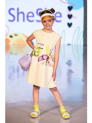 SheShe Balık Figürlü Yaz Elbisesi