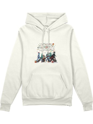 The Lucid Lab Star Wars Abbey Road Walk Oversize Hoodie - Beyaz
