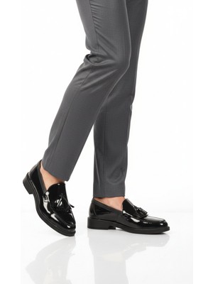 Ayakmod Siyah Rugan Hakiki Deri Erkek Casual Ayakkabı 2208 M